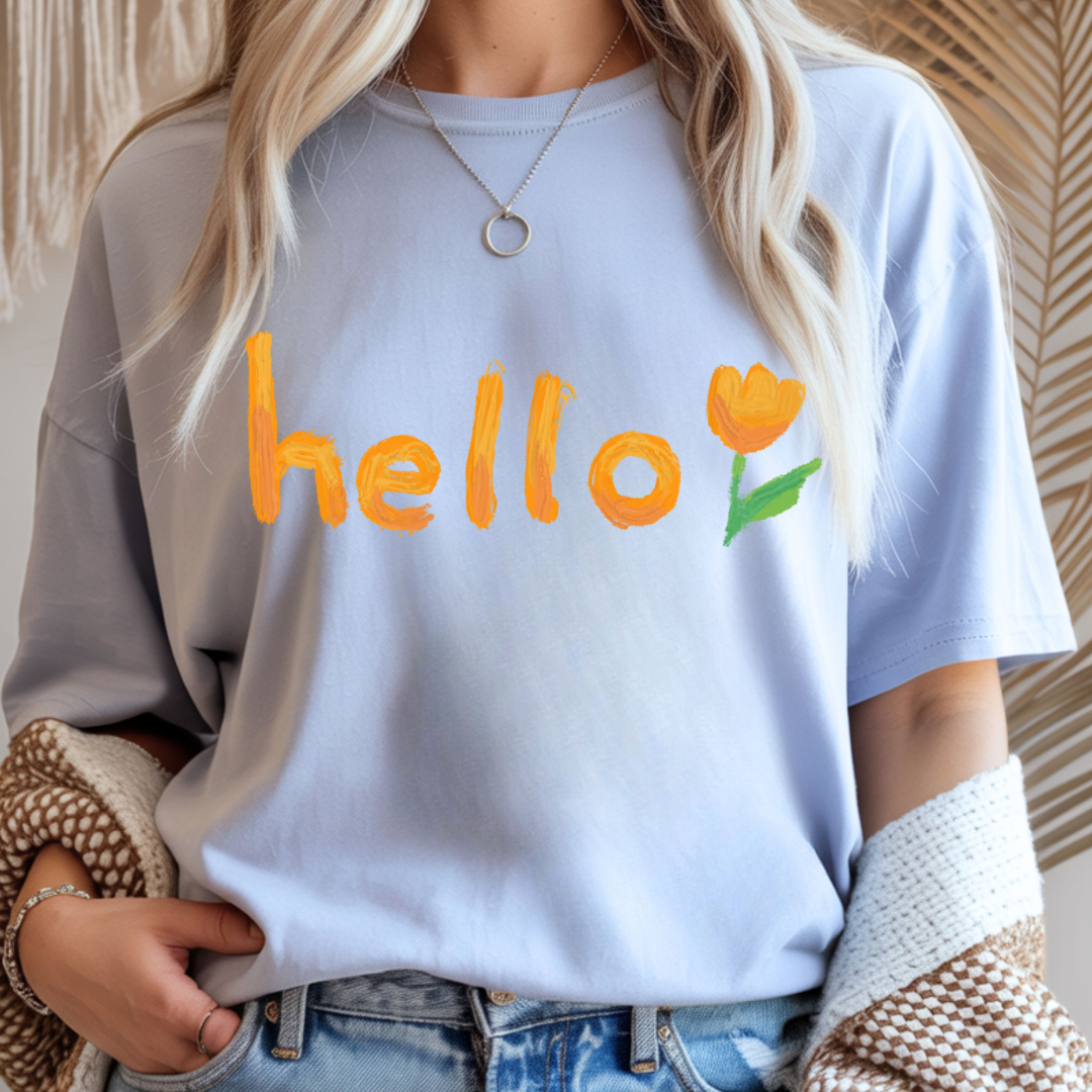 Hello Tulip - Spring Unisex T-Shirt