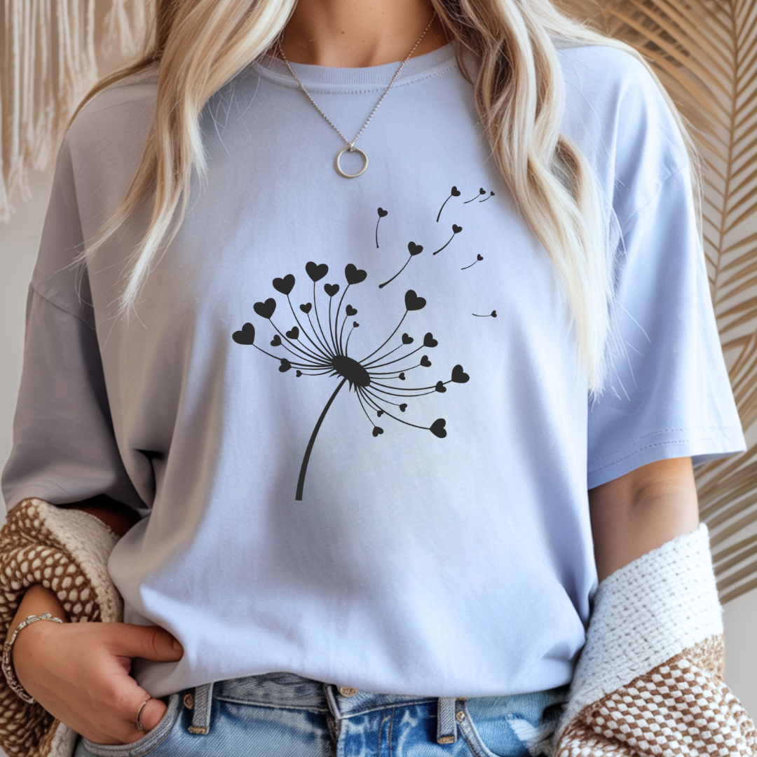 Heart Dandelion - Spring Unisex T-Shirt