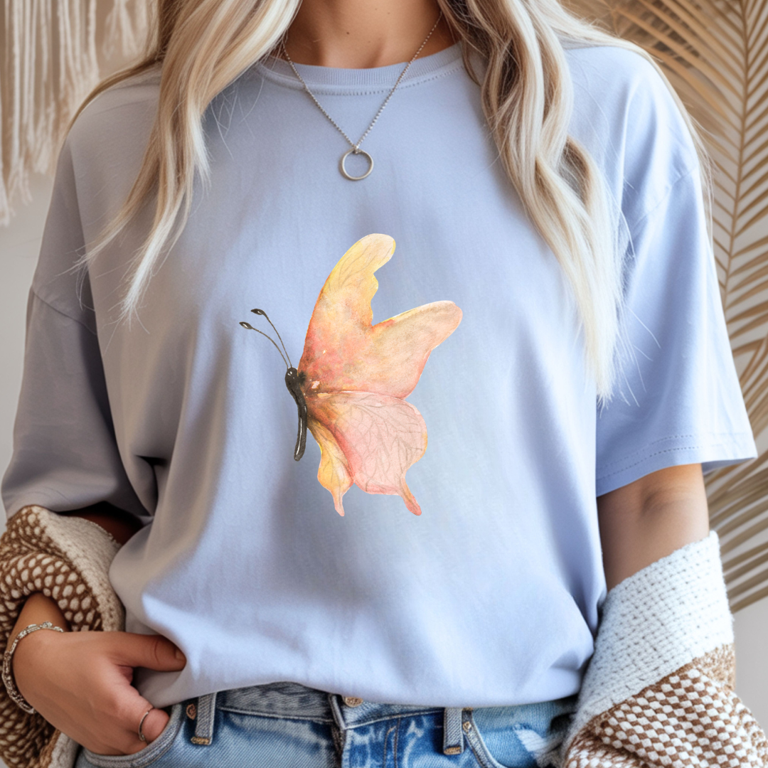Pink Butterfly - Spring Unisex T-Shirt
