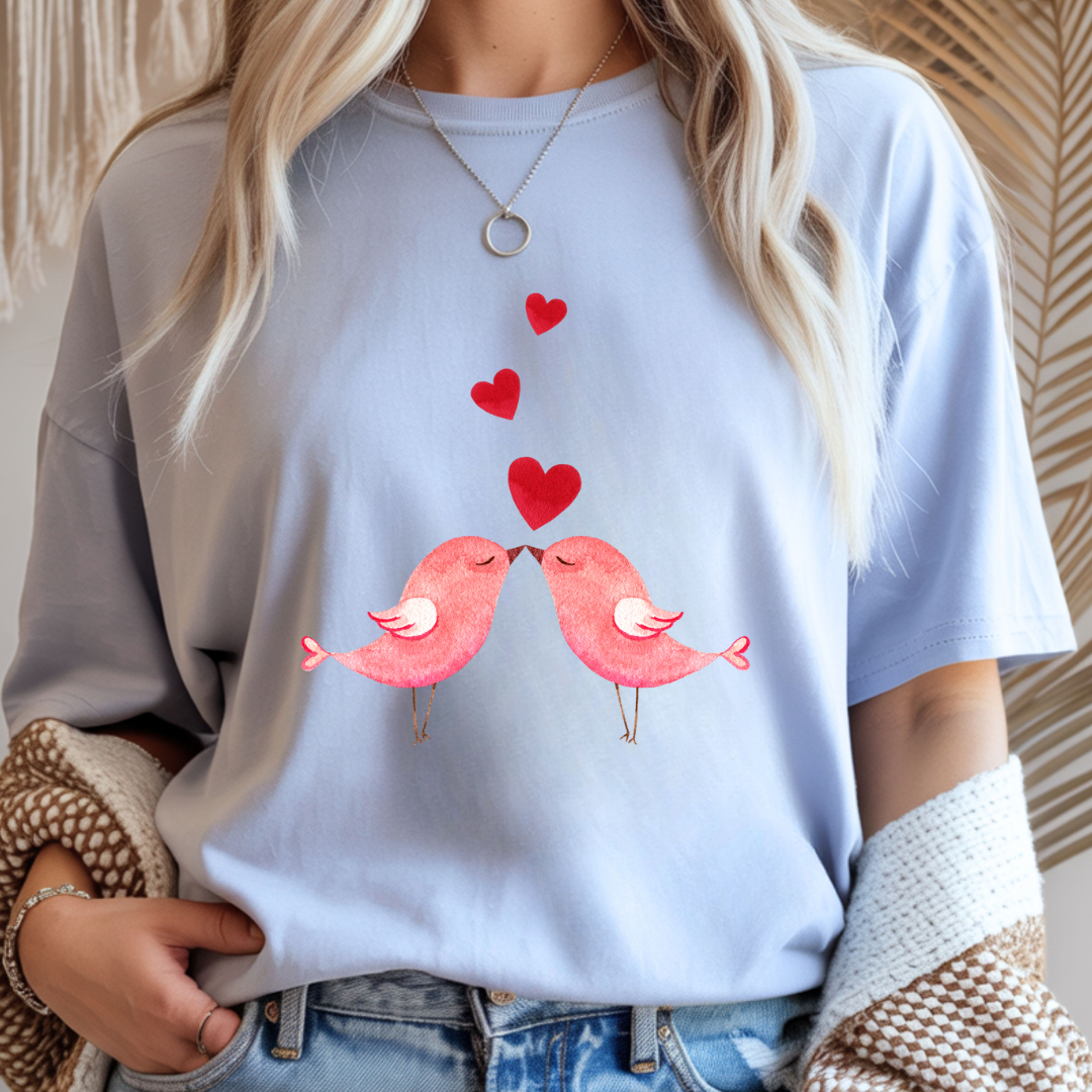 Love Birds - Valentines Day Unisex T-Shirt