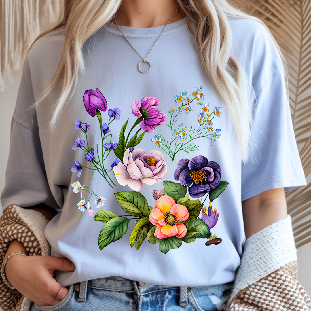 Floral Harmony - Spring Unisex T-Shirt
