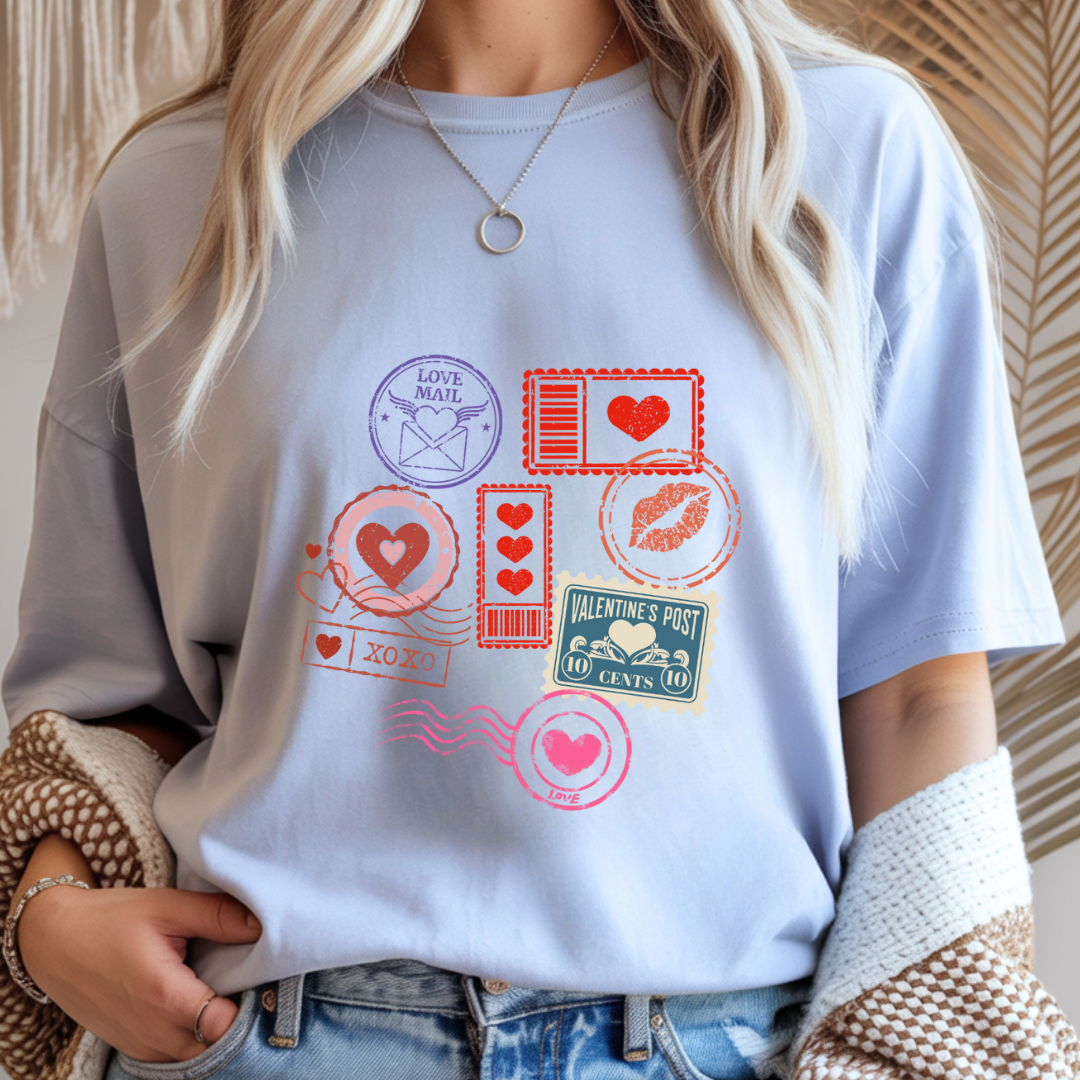 Valentines Day Stamps - Valentines Day Unisex T-Shirt