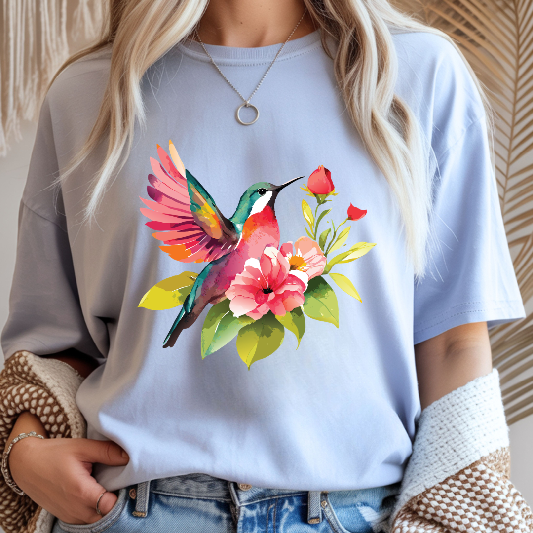 Hummingbird Garden - Spring Unisex T-Shirt