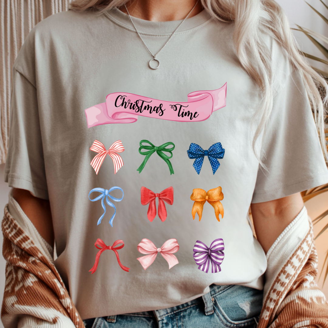 Christmas Time Ribbons - Winter Unisex T-Shirt