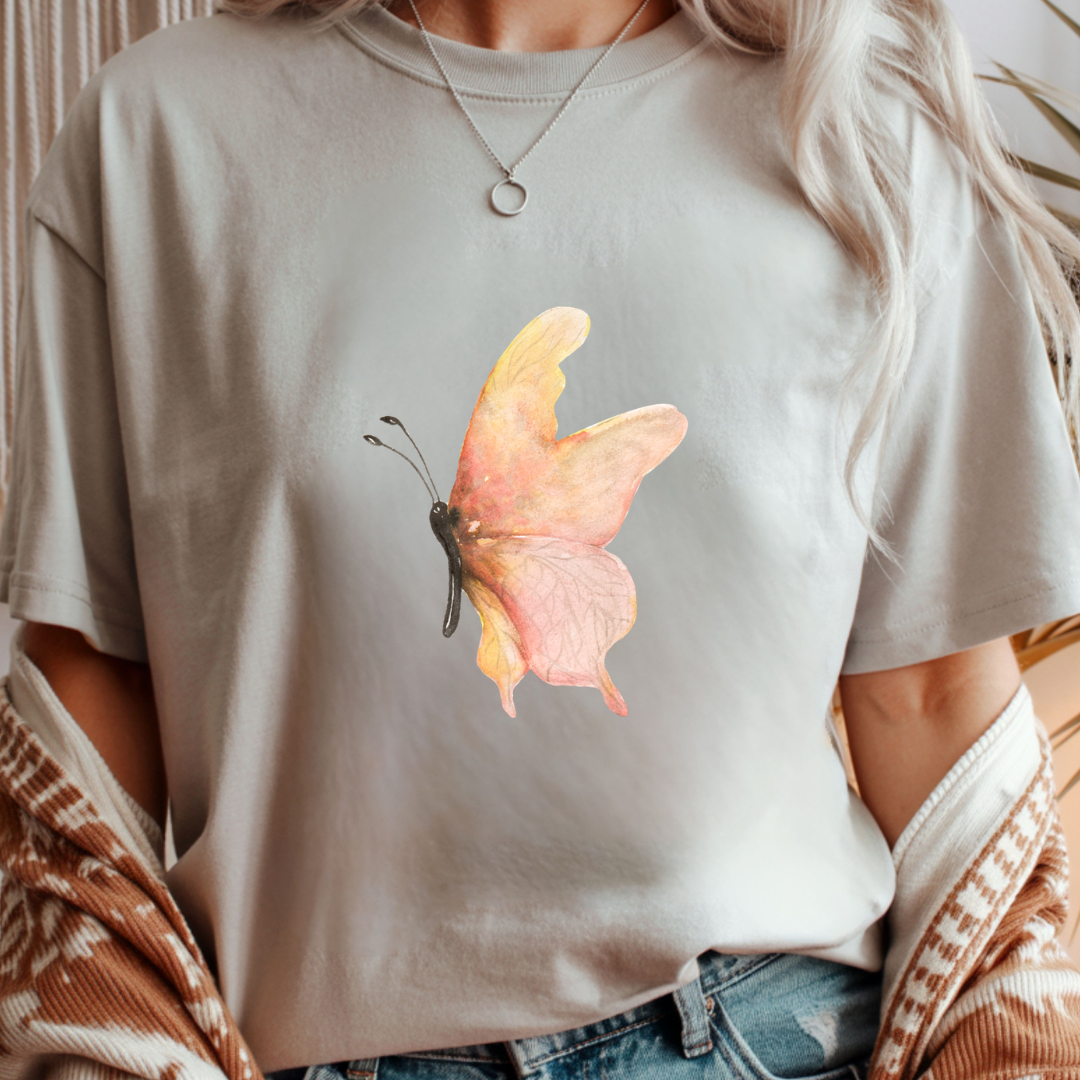 Pink Butterfly - Spring Unisex T-Shirt