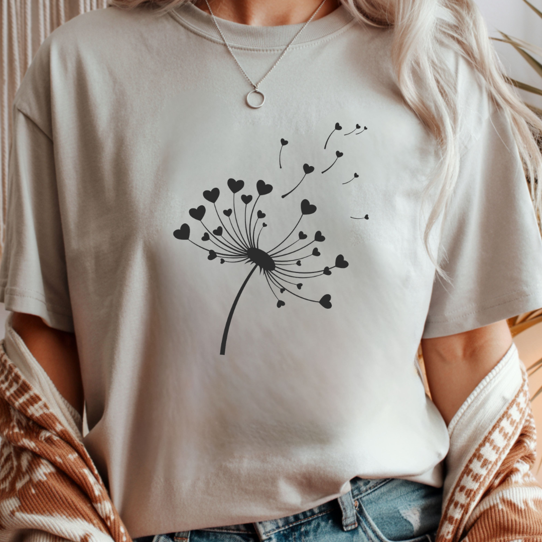 Heart Dandelion - Spring Unisex T-Shirt