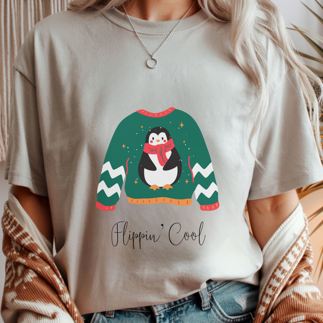 Hippin' Cool Penguin - Winter Unisex T-Shirt