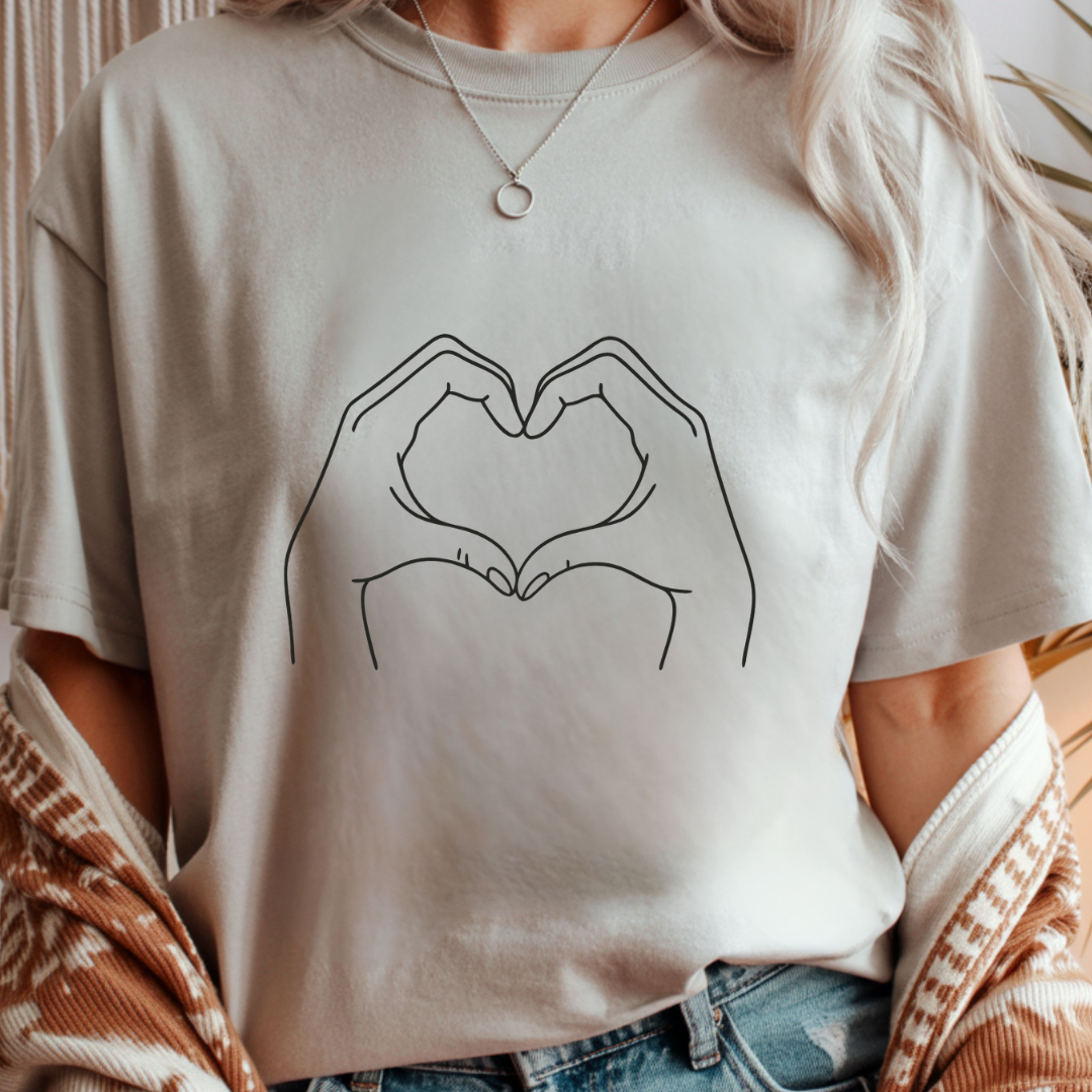 Heart Hands - Valentines Day Unisex T-Shirt
