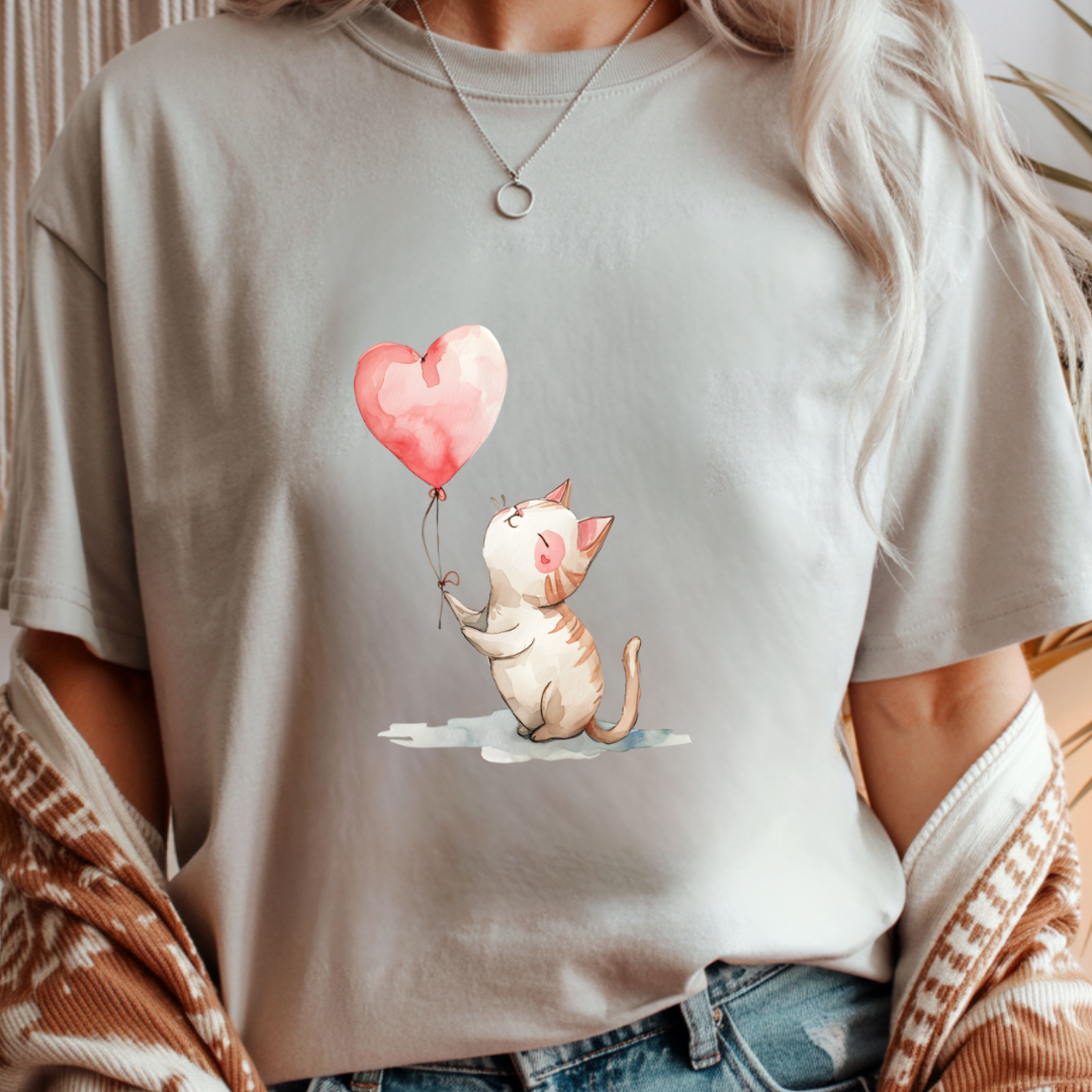 Valentine Cat - Valentines Day Unisex T-Shirt