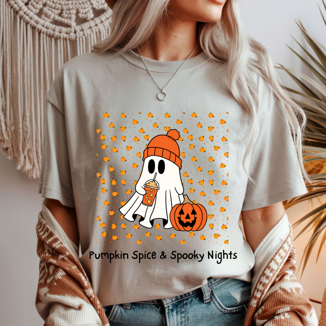 Pumpkin Spice and Spooky Nights Unisex T-Shirt