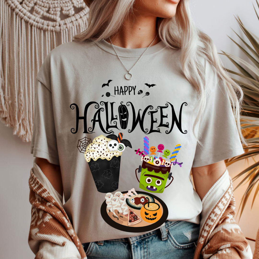 Happy Halloween Dinner - Halloween Unisex T-Shirt