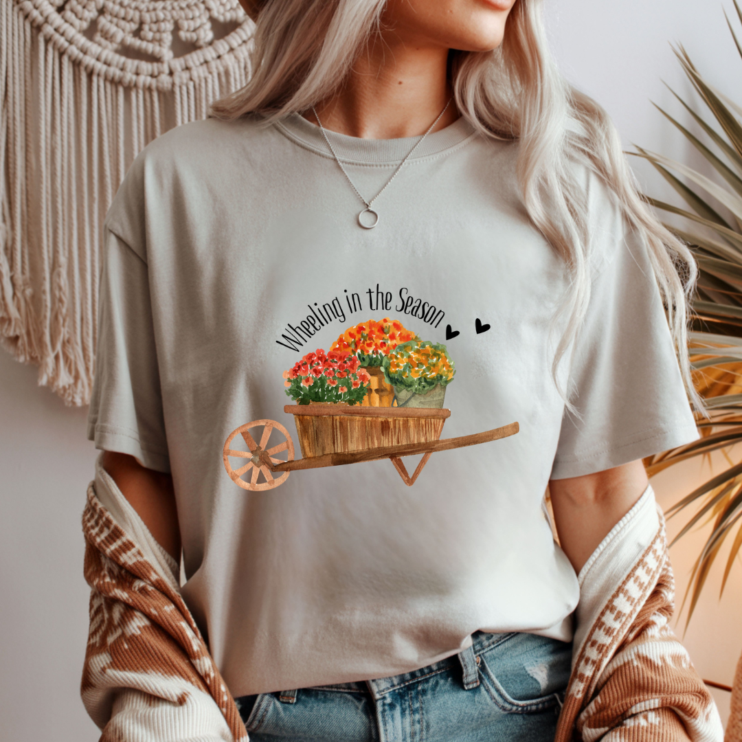 Wheeling in the Season - Fall Unisex T-Shirt