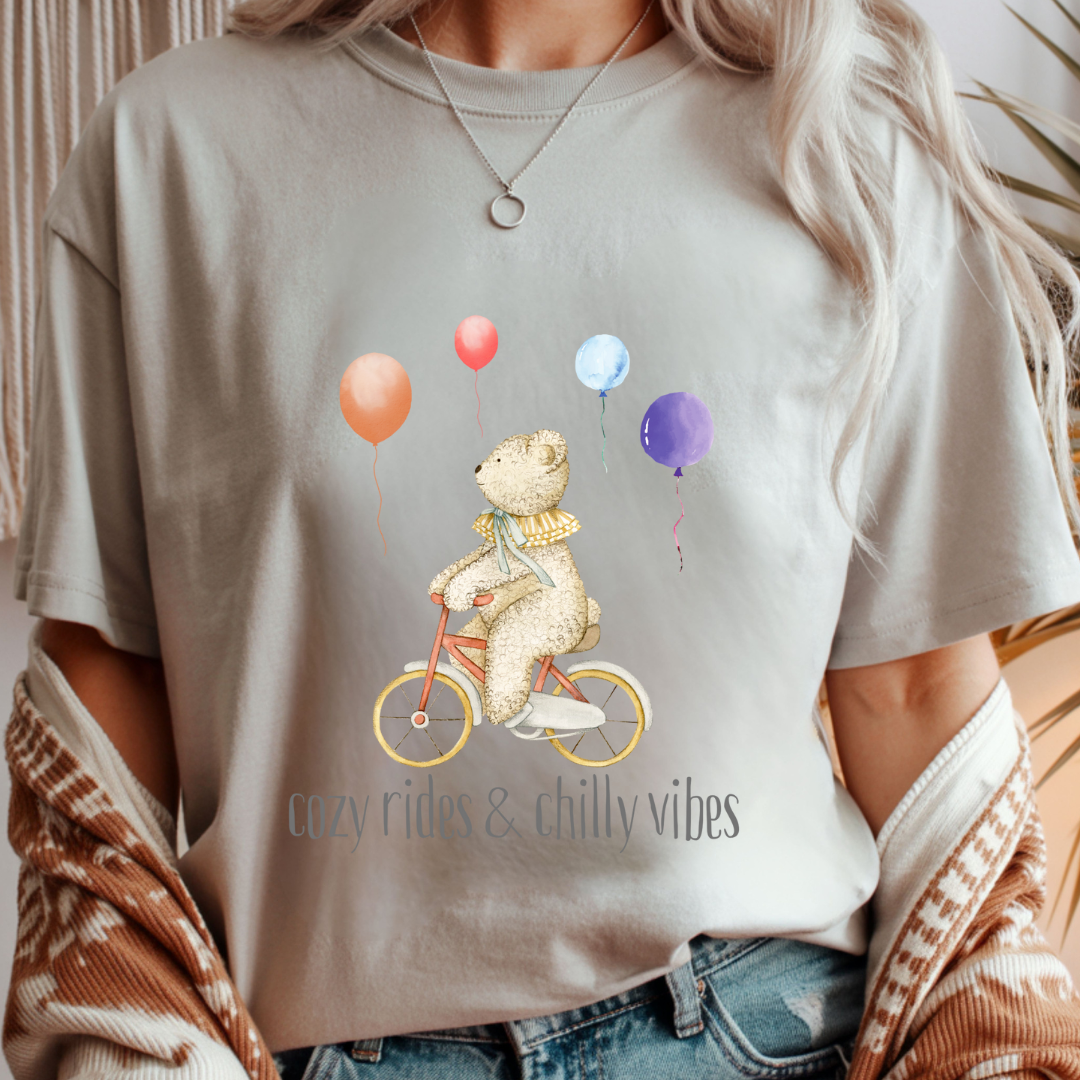 Cozy Vibes & Chilly Rides Unisex T-Shirt