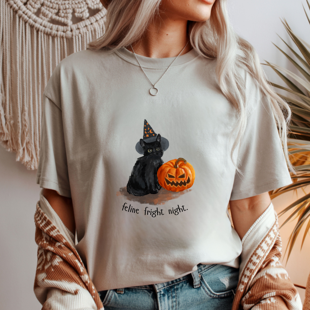 Feline Fright Night Unisex T-Shirt