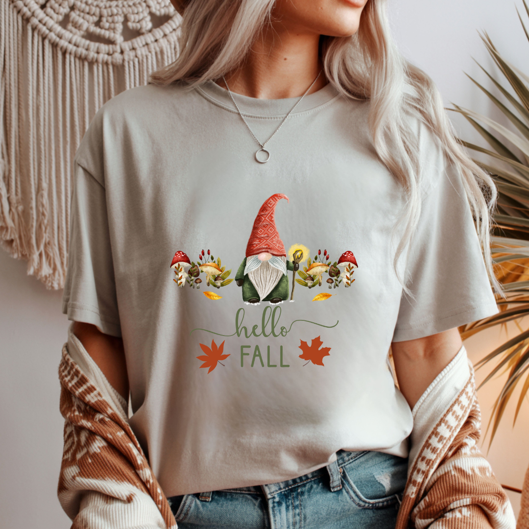 Hello Fall - Gnome Unisex T-Shirt