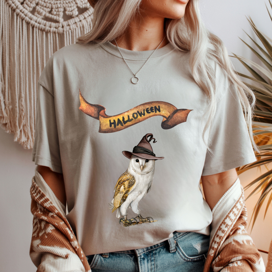 Halloween Wizard Owl Unisex T-Shirt