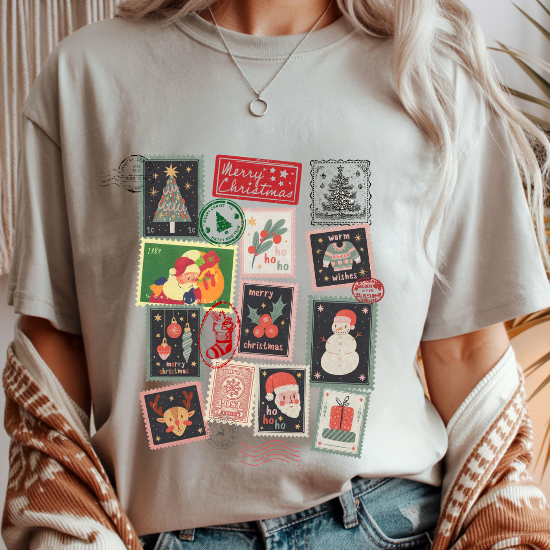 Christmas Stamps - Christmas Unisex T-Shirt