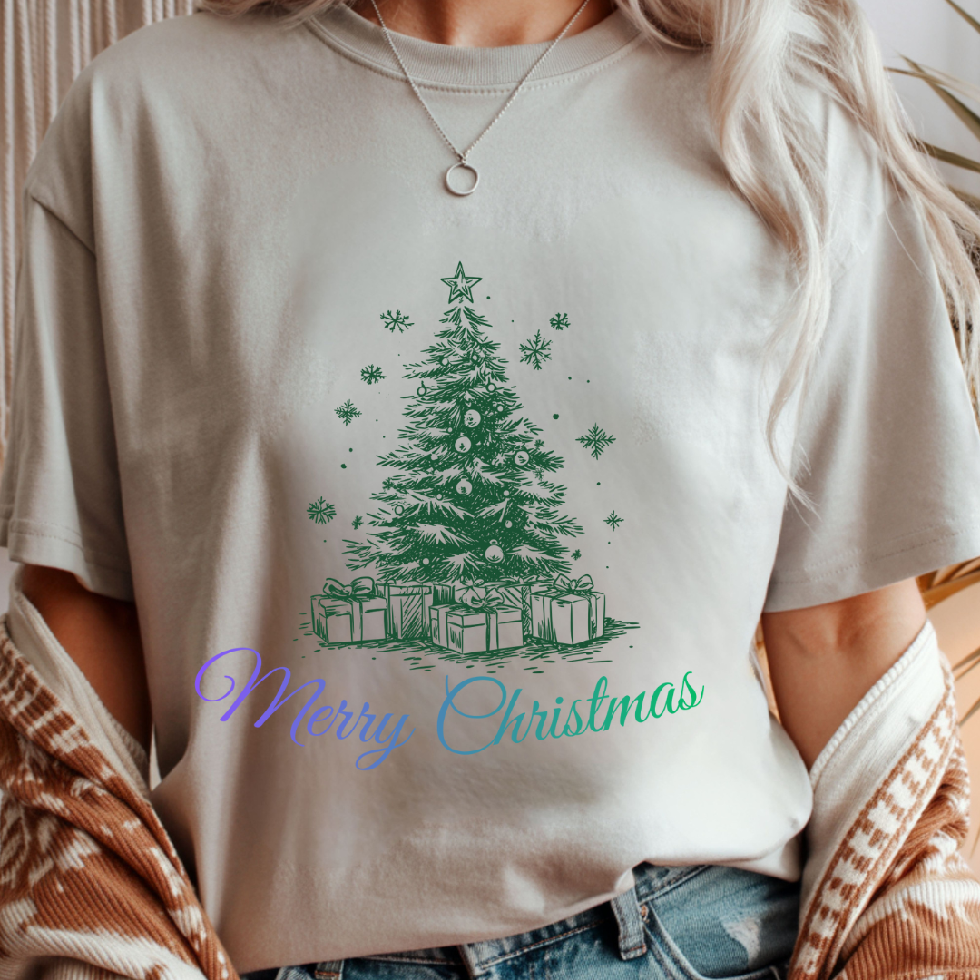 Merry Christmas Tree - Winter Unisex T-Shirt