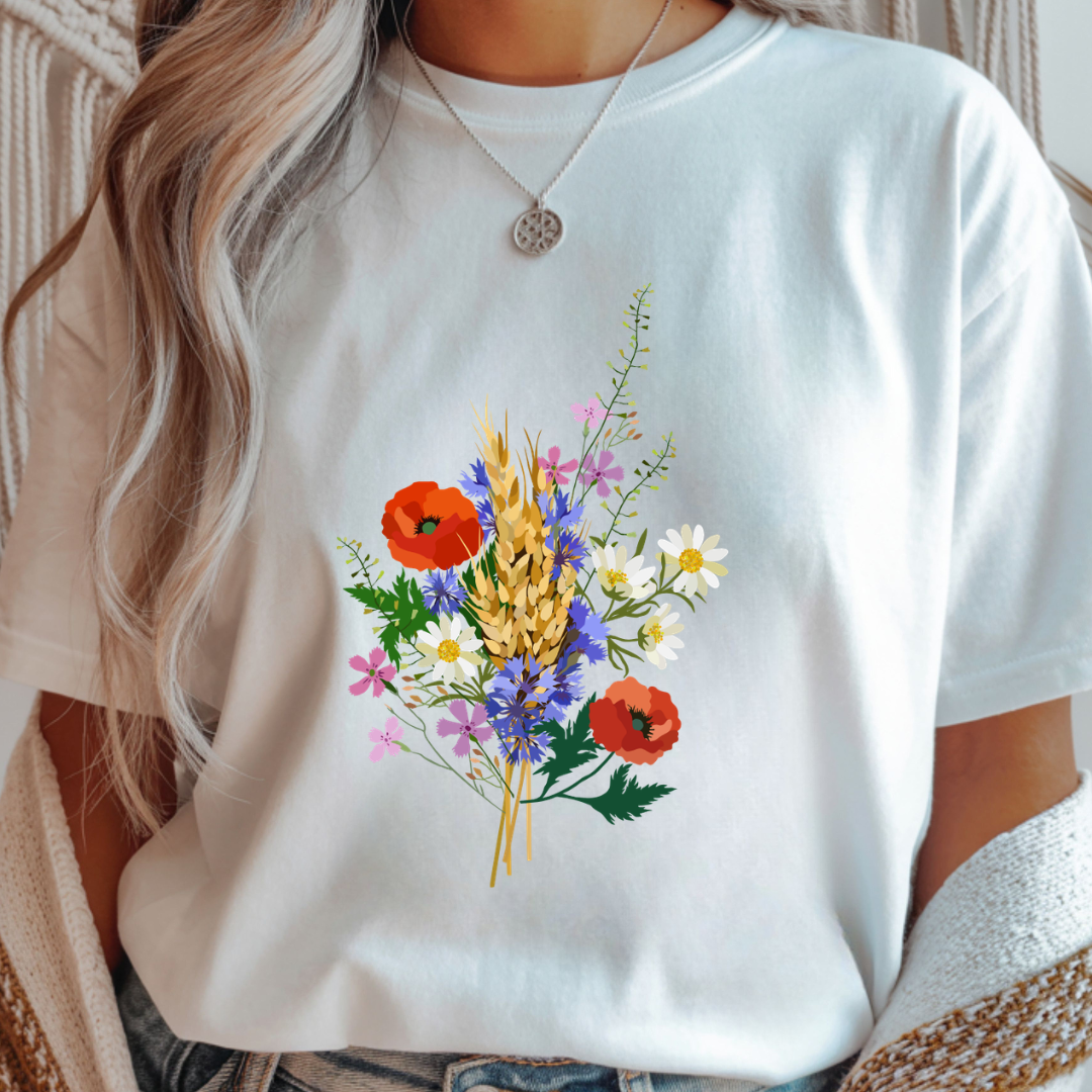Wildflower Bouquet - Spring Unisex T-Shirt