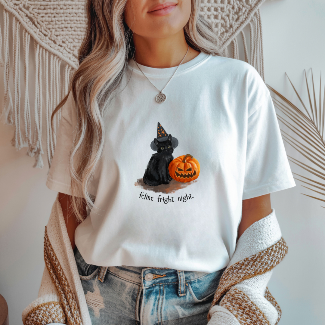 Feline Fright Night Unisex T-Shirt