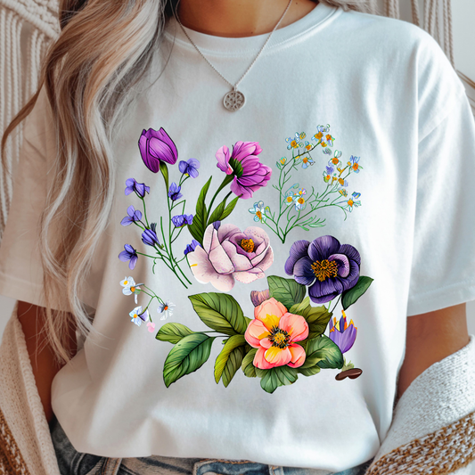 Floral Harmony - Spring Unisex T-Shirt