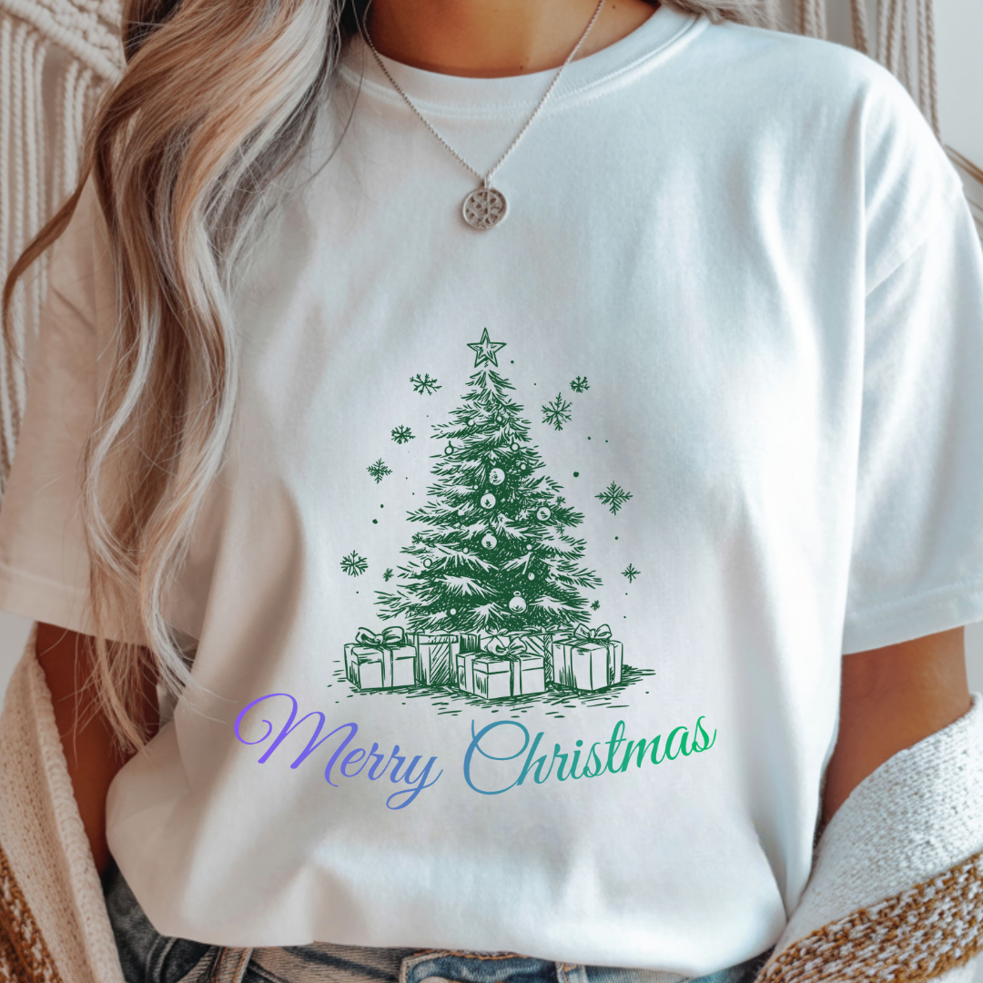 Merry Christmas Tree - Winter Unisex T-Shirt