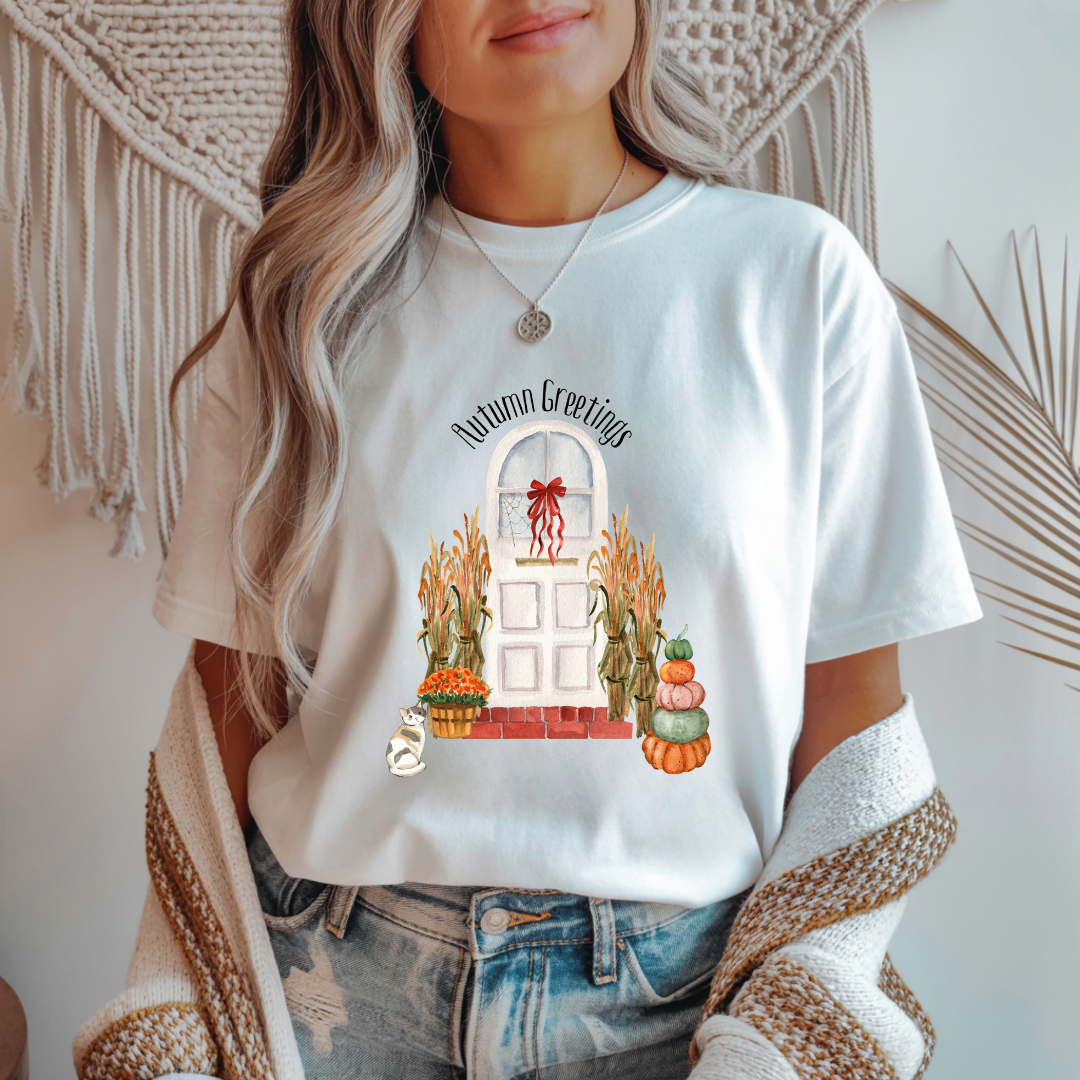 Autumn Greetings - Fall Unisex T-Shirt