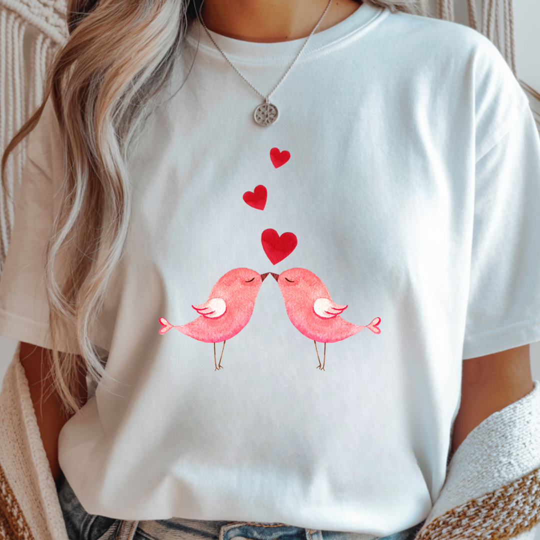 Love Birds - Valentines Day Unisex T-Shirt