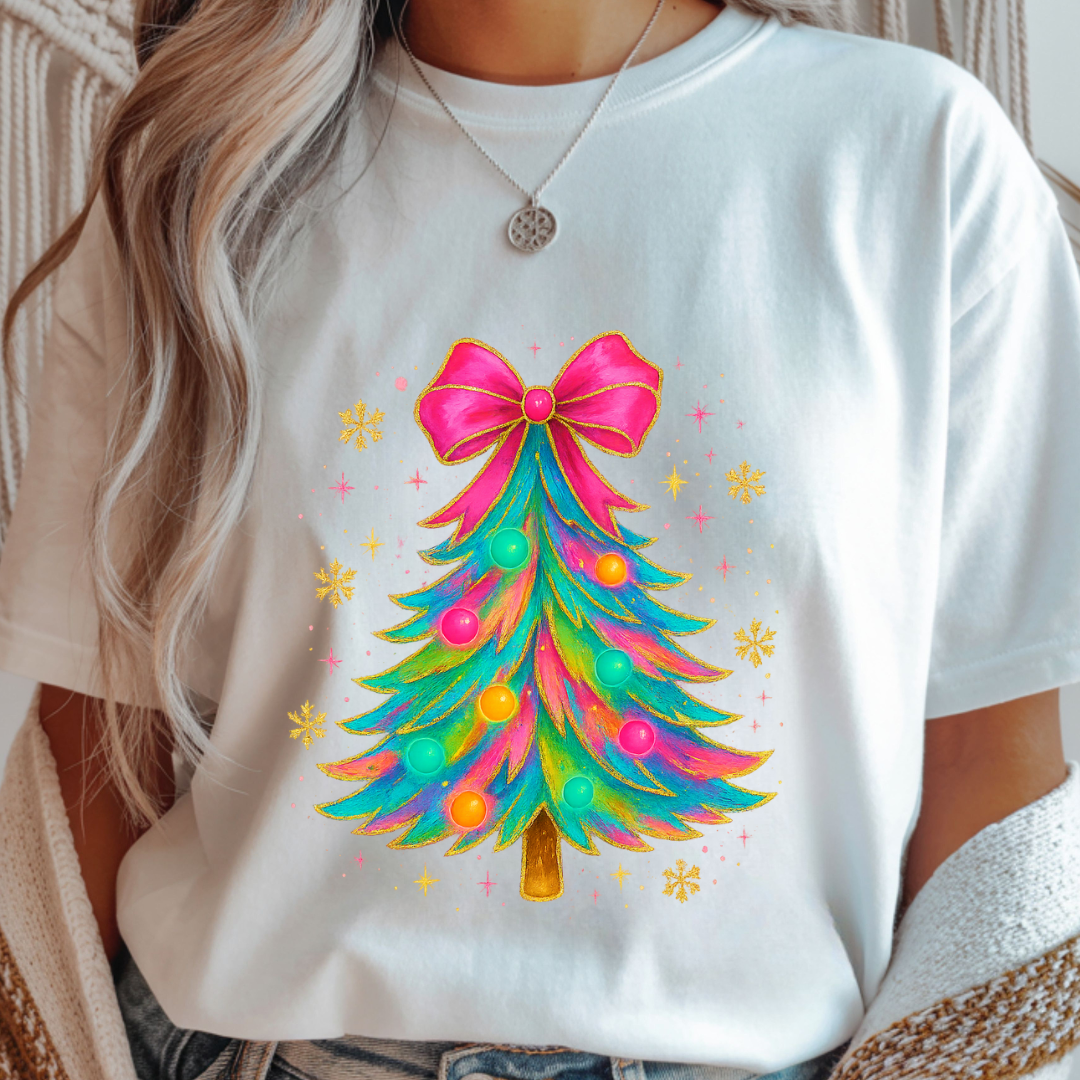 Christmas Bow Tree - Winter Unisex T-Shirt