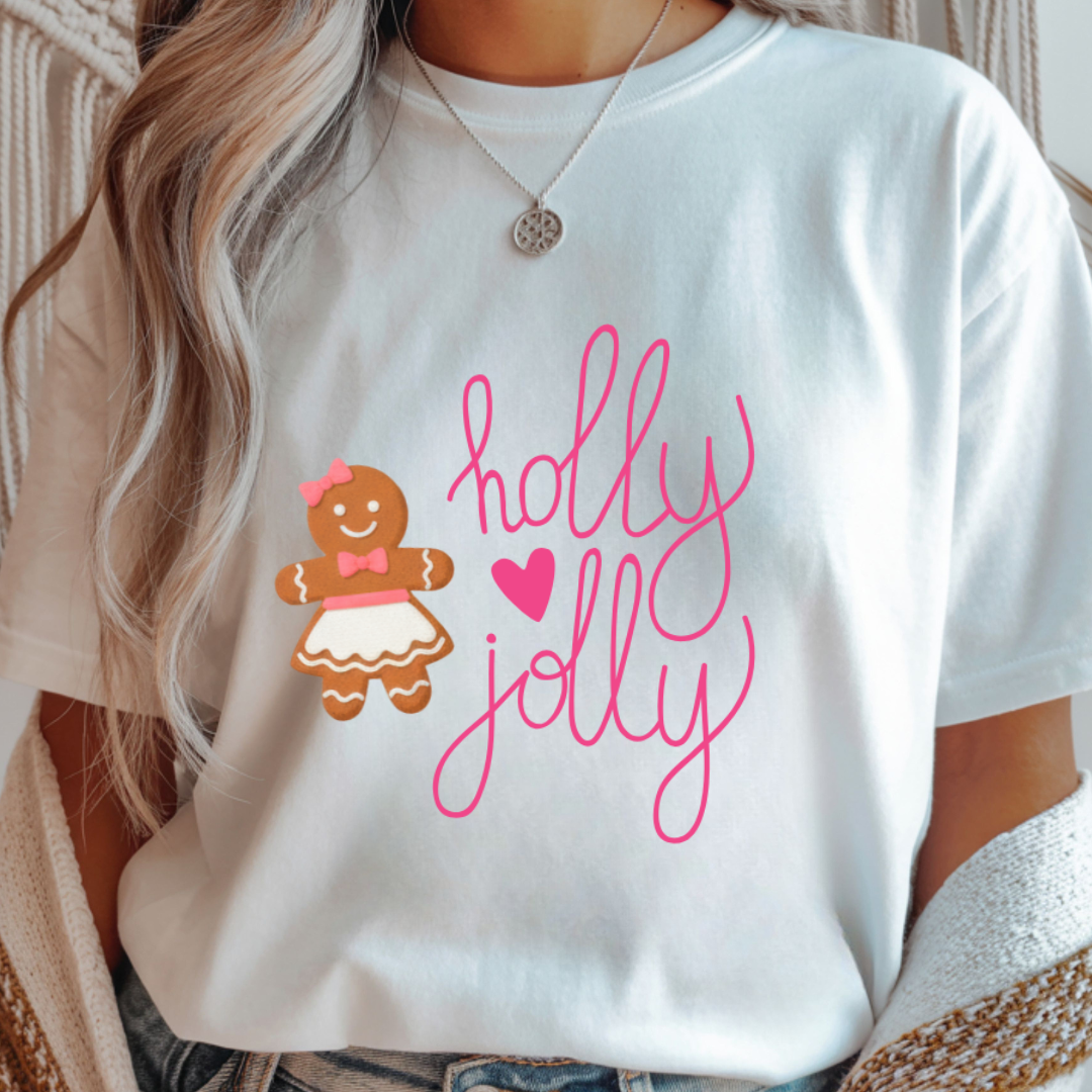 Holly Jolly Christmas Cookie - Winter Unisex T-Shirt