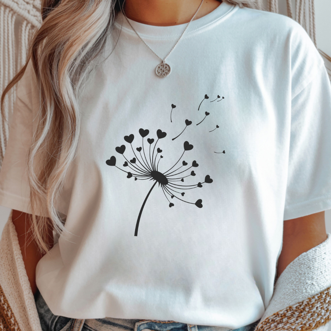 Heart Dandelion - Spring Unisex T-Shirt