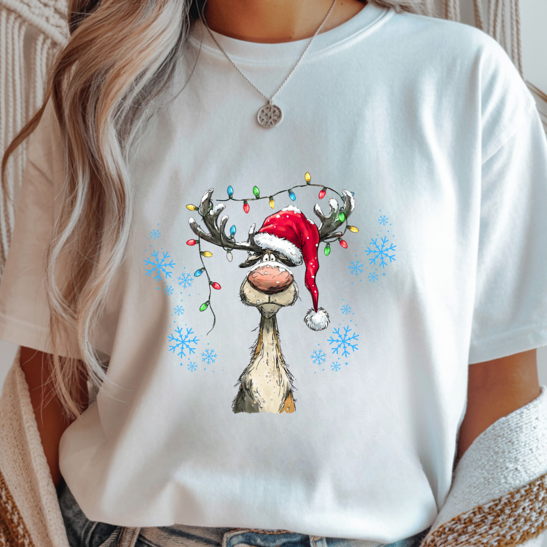 Vintage Reindeer - Christmas Unisex T-Shirt