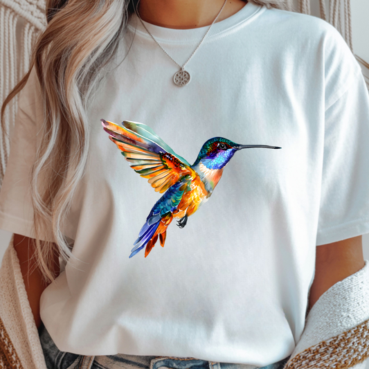 Vibrant Hummingbird - Spring Unisex T-Shirt