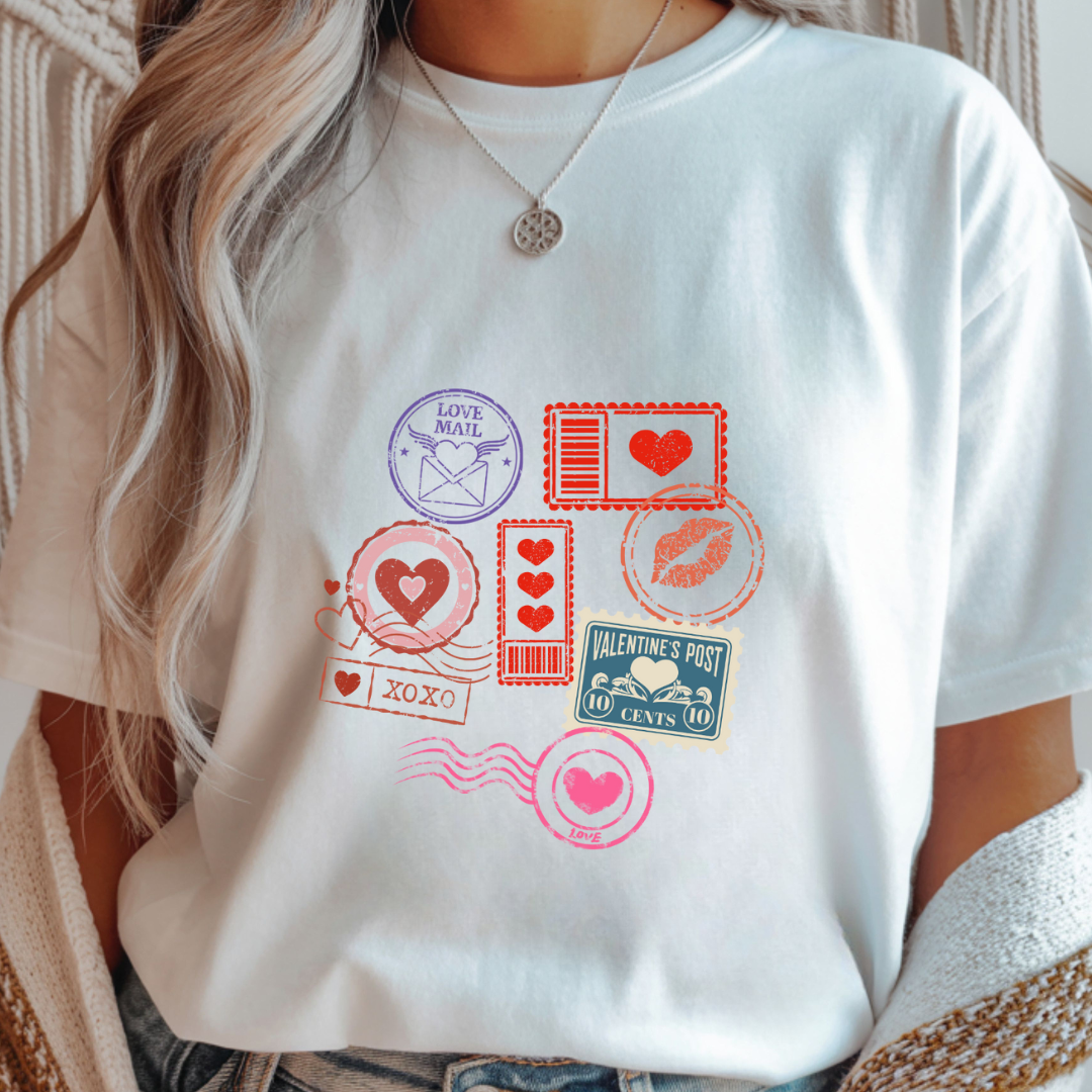 Valentines Day Stamps - Valentines Day Unisex T-Shirt