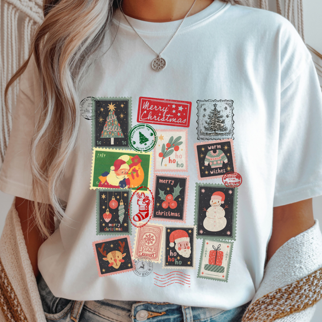 Christmas Stamps - Christmas Unisex T-Shirt