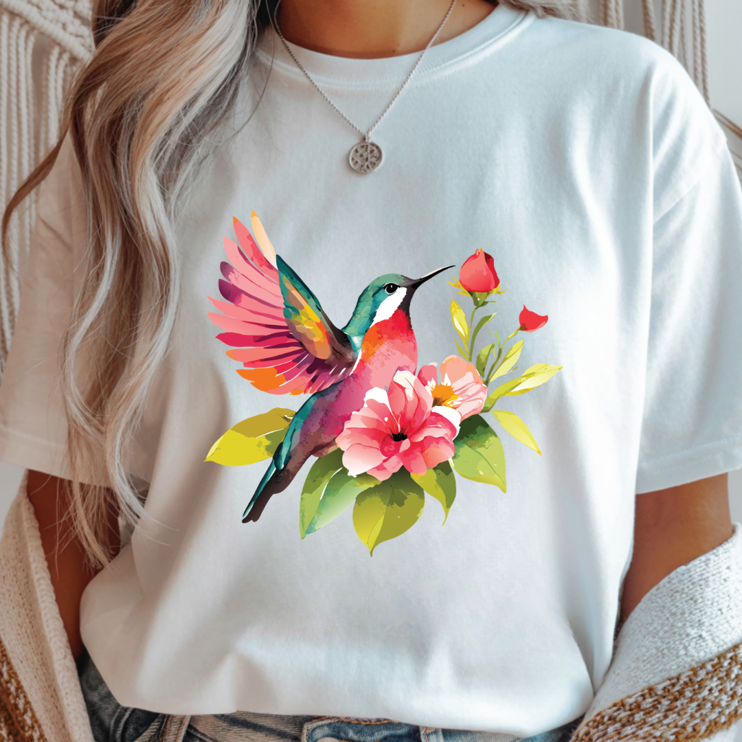 Hummingbird Garden - Spring Unisex T-Shirt