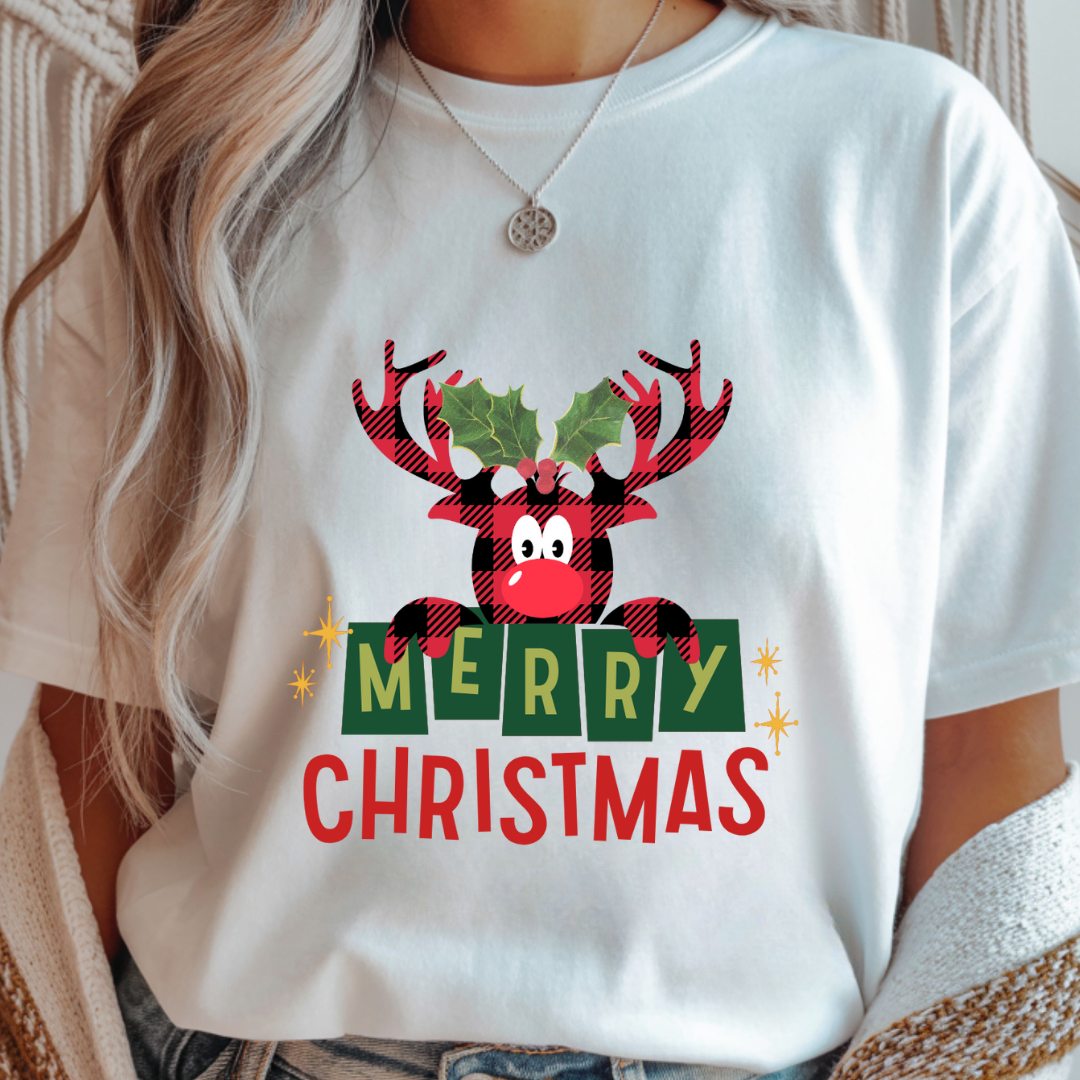 Merry Christmas Reindeer - Winter Unisex T-Shirt