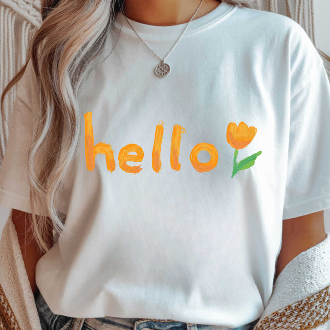 Hello Tulip - Spring Unisex T-Shirt