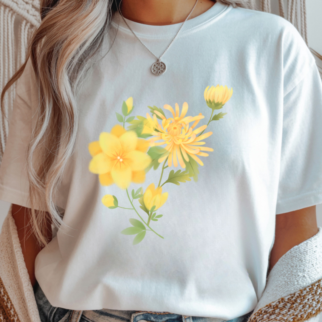 Yellow Wildflower - Spring Unisex T-Shirt