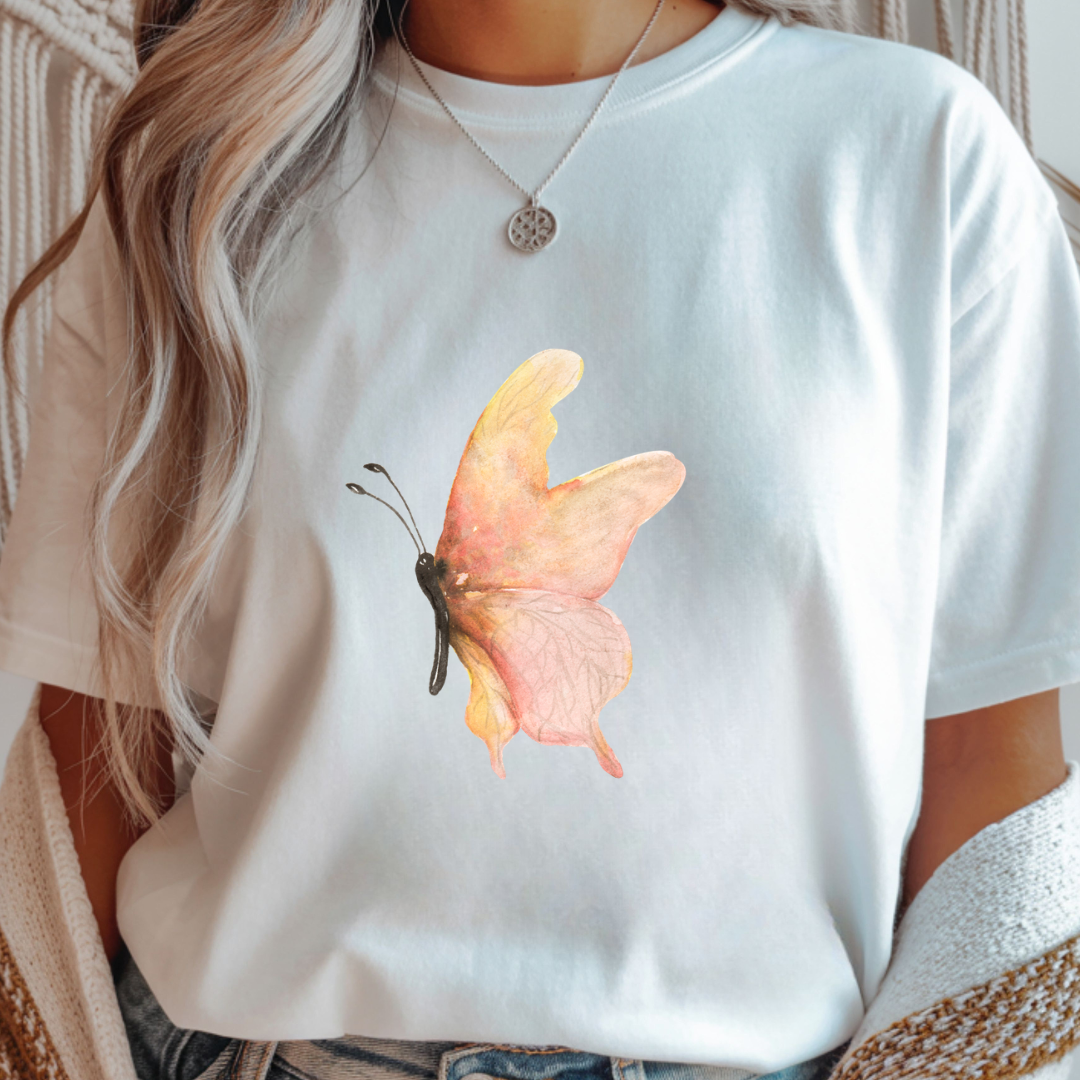 Pink Butterfly - Spring Unisex T-Shirt