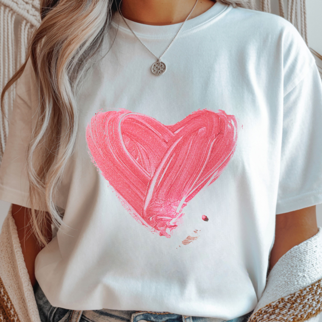 Painted Heart - Valentines Day Unisex T-Shirt