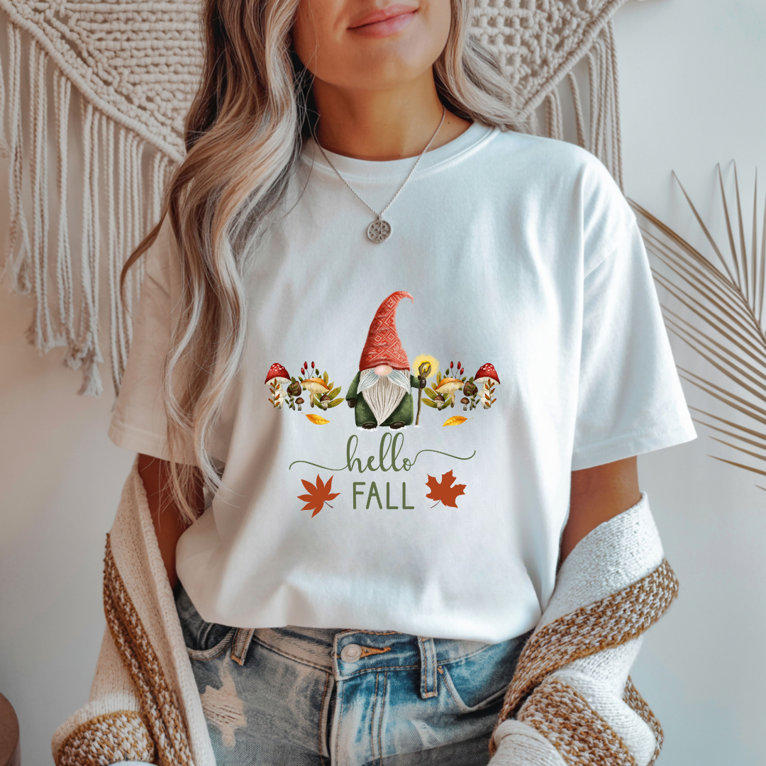 Hello Fall - Gnome Unisex T-Shirt