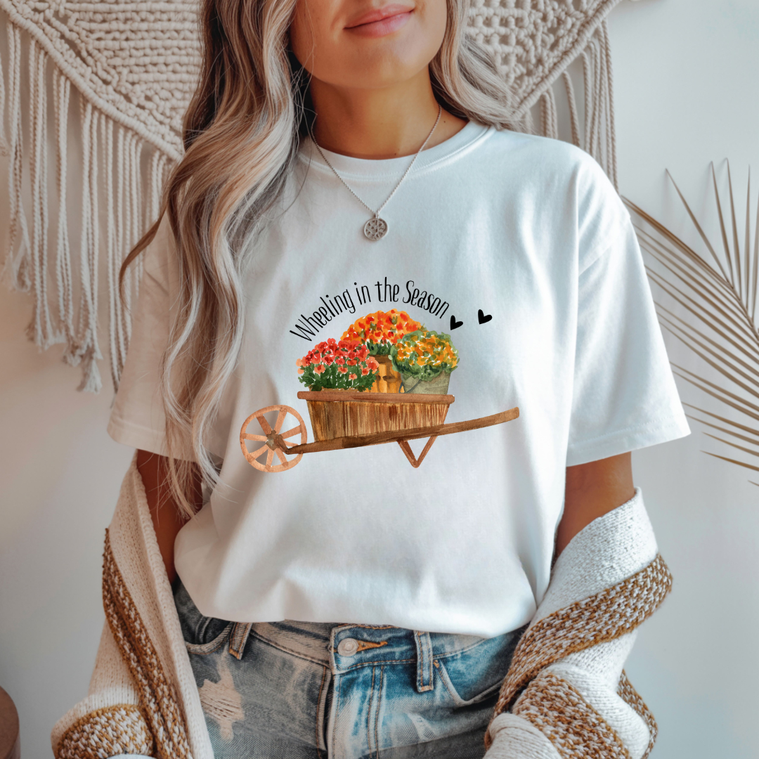 Wheeling in the Season - Fall Unisex T-Shirt