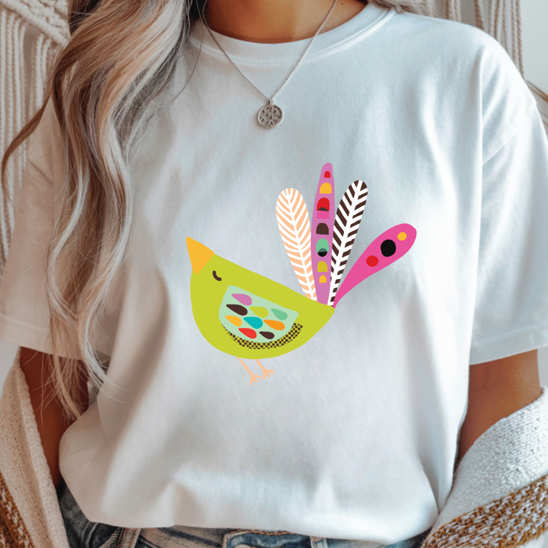 Folk Bird - Spring Unisex T-Shirt
