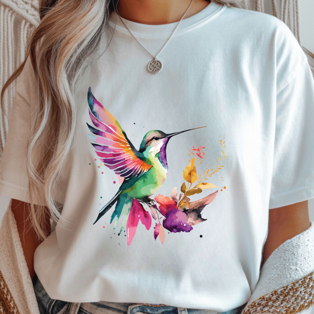 Watercolor Hummingbird - Spring Unisex T-Shirt