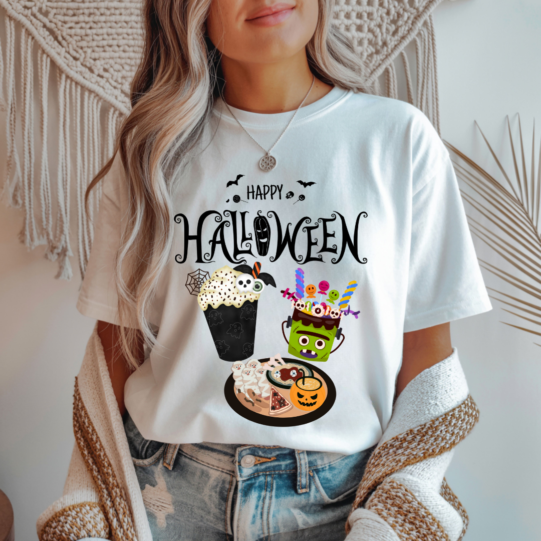 Happy Halloween Dinner - Halloween Unisex T-Shirt