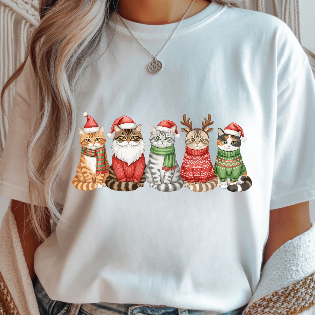 Christmas Cats - Winter Unisex T-Shirt
