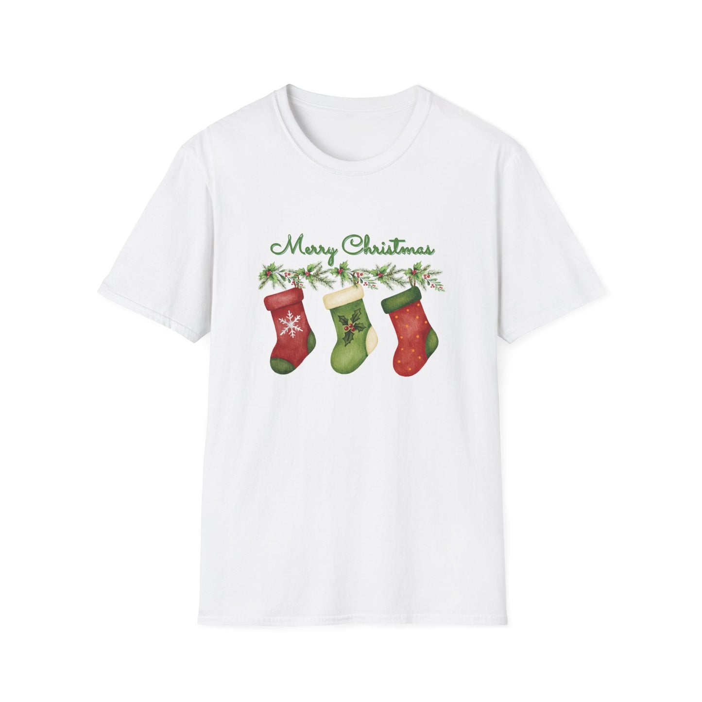 Merry Christmas Stockings - Christmas Unisex T-Shirt