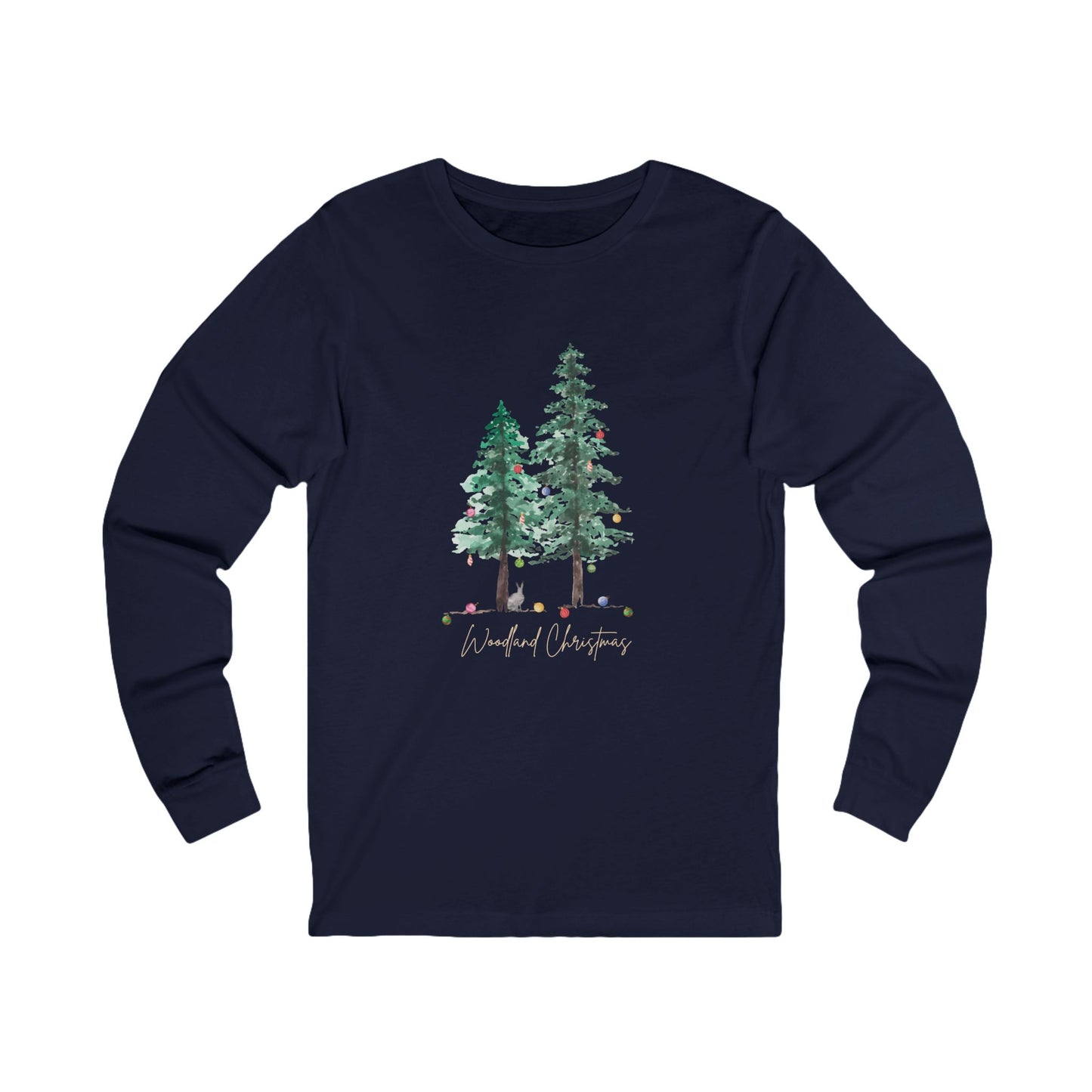 Woodland Christmas - Winter Unisex Jersey Long Sleeve Tee