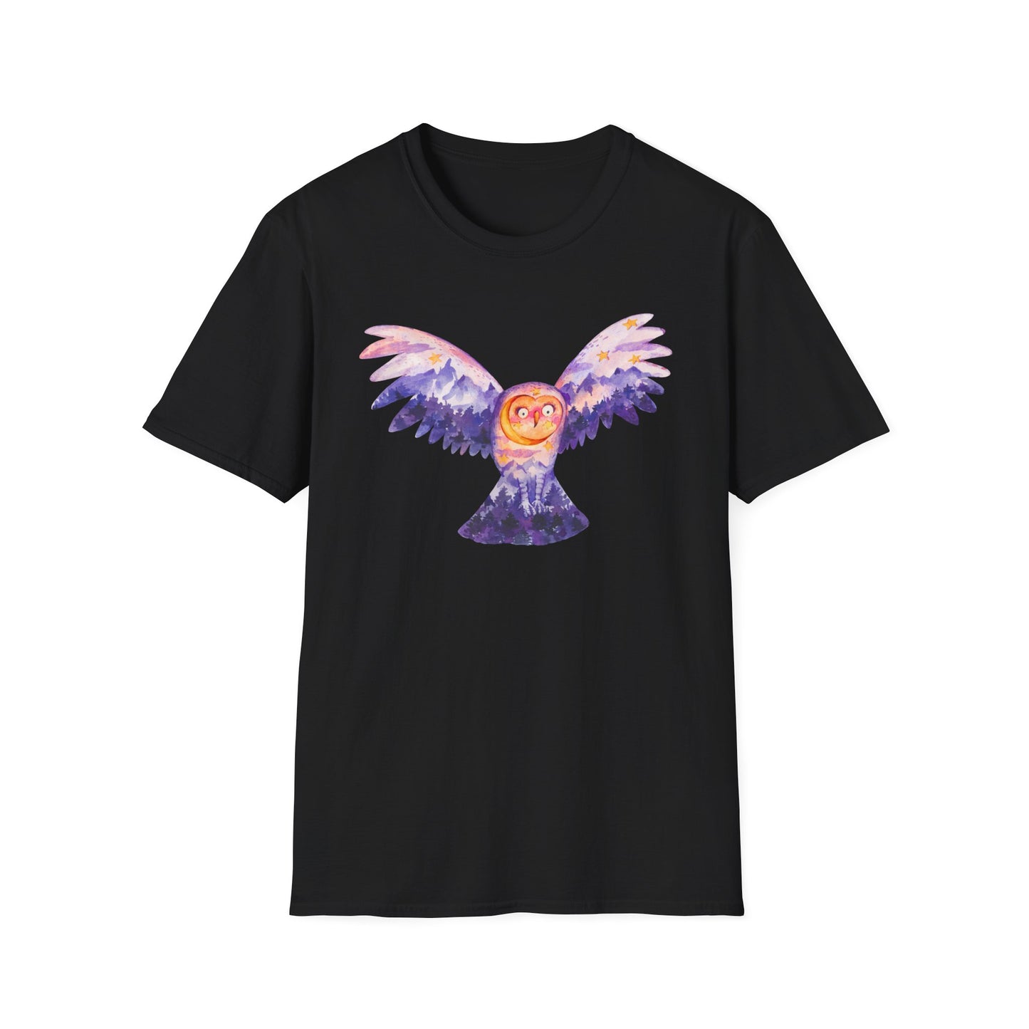 Halloween Owl in the Sky Unisex T-Shirt